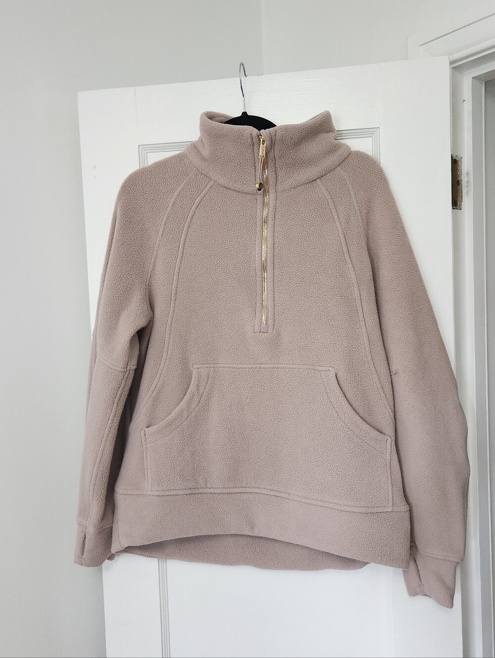 Lululemon Fleece Oversized Scuba Size XS/S Gold Zipper